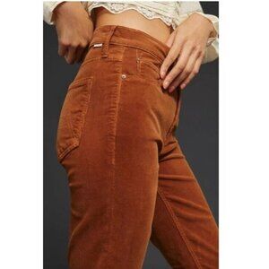 Mother jeans Mid Rise Dazzler Ankle Fray Size 32 Corduroy, New With Tags.